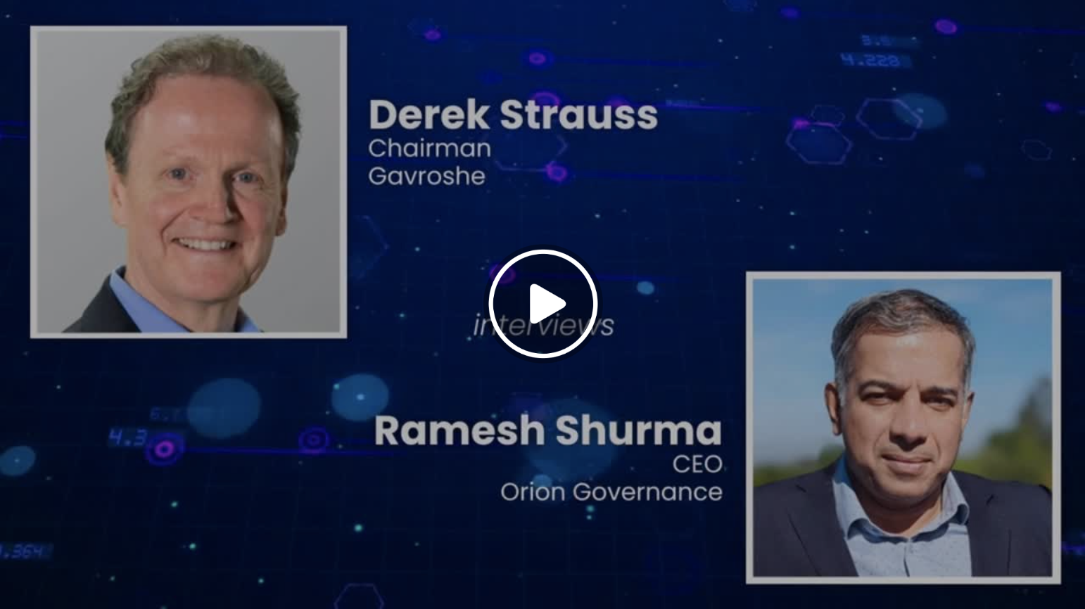 Screenshot of CDO Magazine Podcast Orion Governance episode on automation