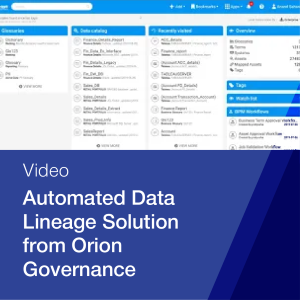 Automated Data lineage solution from orion governance