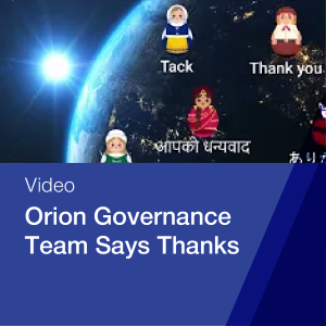 Orion Governance Says Thanks