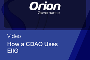How a CDAO uses EIIG Orion Governance Video