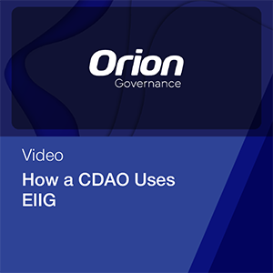 How a CDAO uses EIIG Orion Governance Video