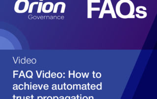 Orion Governance FAQ Achieve Automated Trust Propagation with EIIG Overview Image